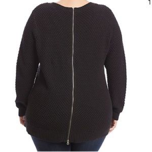 Ruff Hewn Zip Back POP Stitch Sweater Size 3X